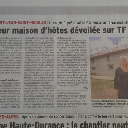 Les Foulons Guest house Pont-du-Fosse